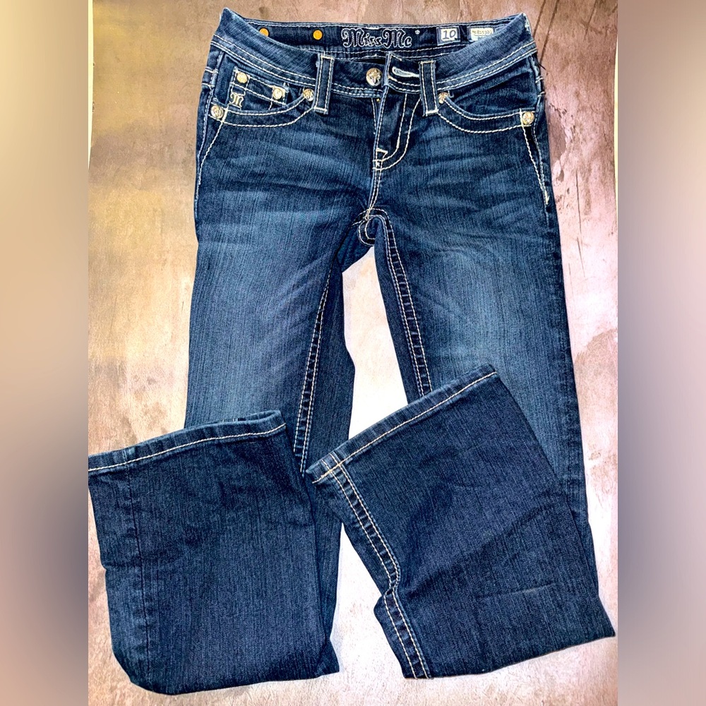 Miss Me girls boot cut jeans size 10